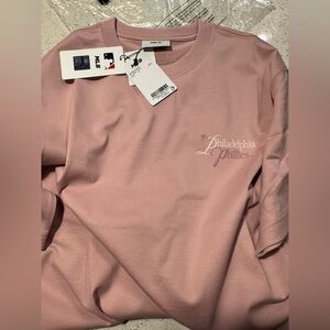 MLB Philadelphia Phillies Pink UV Protection T-Shirt Mens Medium NWT